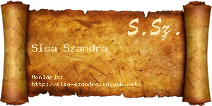 Sisa Szandra névjegykártya
